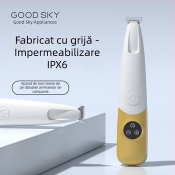 Keli-P1 trimmer electric pentru lăbuțe de animale de companie, pentru pisici și câini, cu LED, impermeabil
