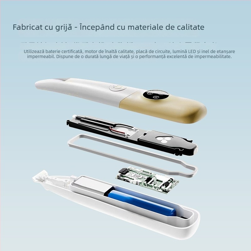Keli-P1 trimmer electric pentru lăbuțe de animale de companie, pentru pisici și câini, cu LED, impermeabil