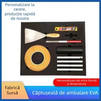 Inserție EVA din spumă pentru cutie de unelte din aluminiu, formă monobloc, antistatice, rezistentă la foc