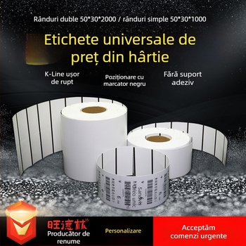 Etichete de preț pentru haine și accesorii, etichete adezive, etichete universale și etichete din carton