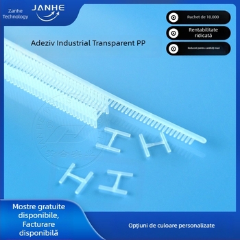 Ac de lipit PP, tip fin, pentru haine, formă I, 5–7 mm, transparent/alb/negru