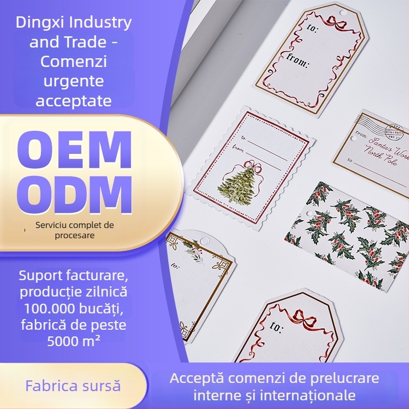 Etichete suspendate personalizate pentru îmbrăcăminte, imprimare logo pentru haine pentru copii, femei și bărbați, design etichetă de guler, hârtie Kraft