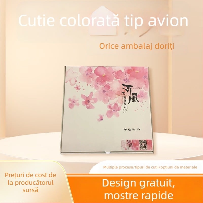 Cutii de ambalaj colorate, personalizate pentru haine, îngrijire a pielii și cosmetice; cutii cadou colorate
