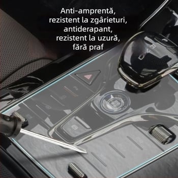 Pad siliconic pentru consola centrală și butoanele de schimbător BYD Qin Plus; protecție împotriva prafului și alunecării.