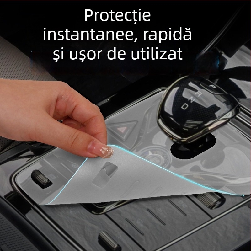 Pad siliconic pentru consola centrală și butoanele de schimbător BYD Qin Plus; protecție împotriva prafului și alunecării.