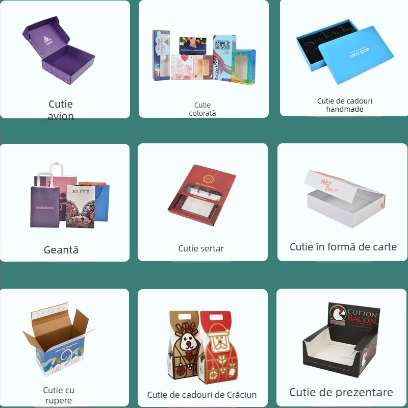 Cutie de ambalaj personalizată în culori pentru lenjerie și haine, cutie T2 din carton ondulat kraft, imprimare cu logo
