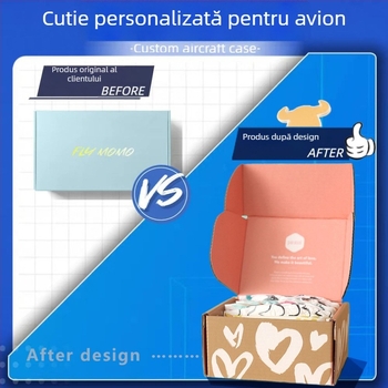 Cutie de ambalaj pentru șosete cu design personalizat – ambalaj pentru haine și cadouri