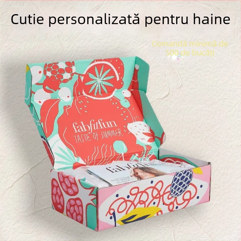 Cutie de ambalaj pentru șosete cu design personalizat – ambalaj pentru haine și cadouri