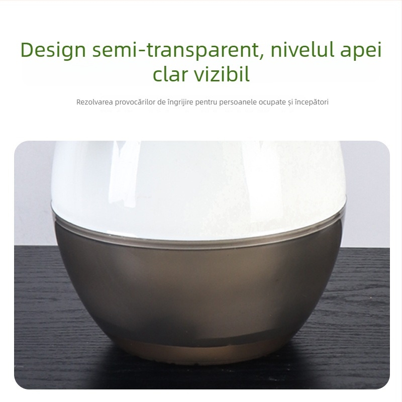 Oulinze ghiveci rotund bicolor din plastic, auto-udare