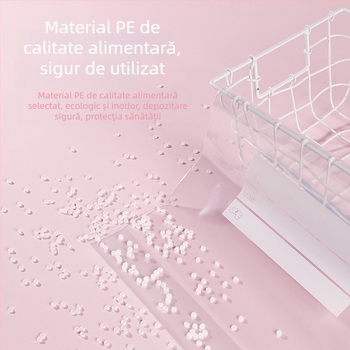 Pungi transparente sigilate pentru haine de bebeluș și scutece