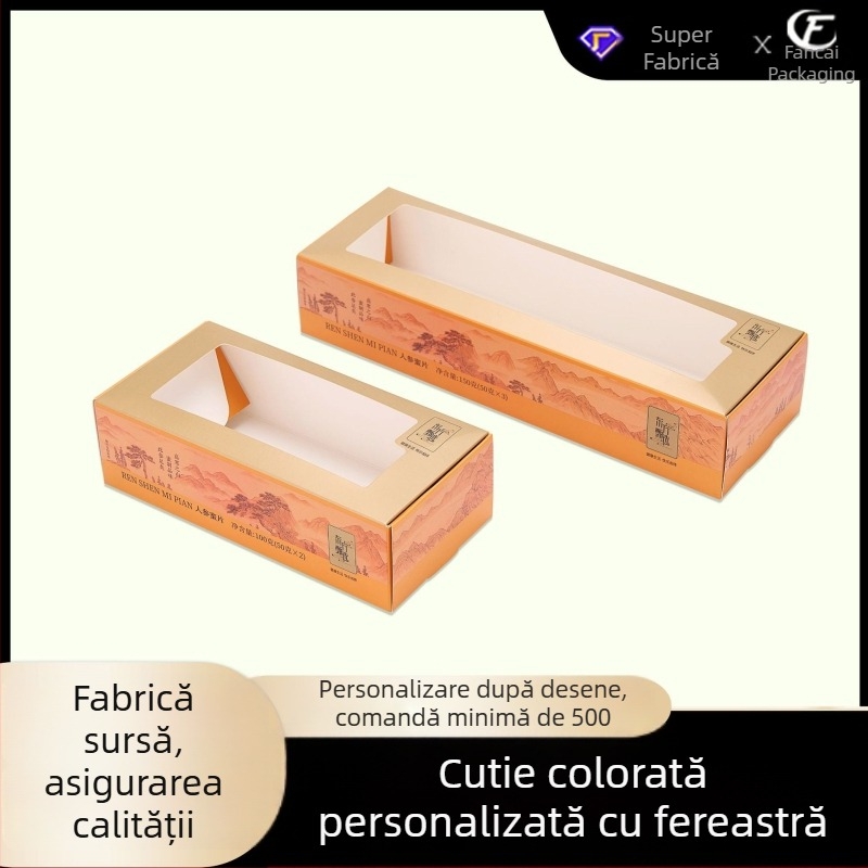 Cutie color personalizată pentru ambalaje cosmetice, cu design decupat