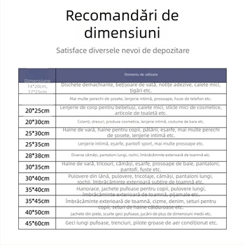 Pungă transparentă mată cu fermoar, auto-sigilantă din PE pentru haine, lenjerie și șosete (EVA)