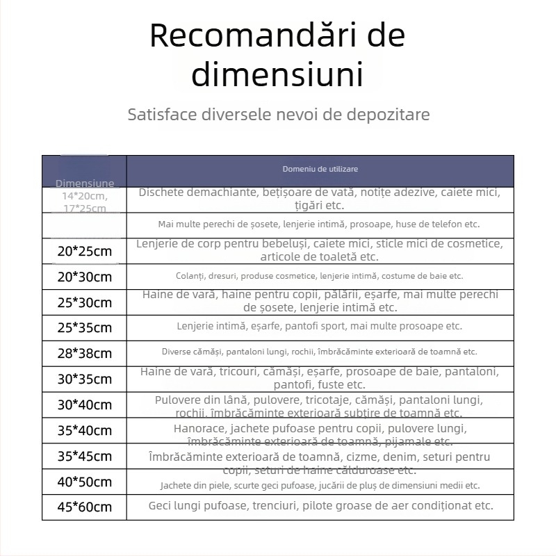 Pungă transparentă mată cu fermoar, auto-sigilantă din PE pentru haine, lenjerie și șosete (EVA)