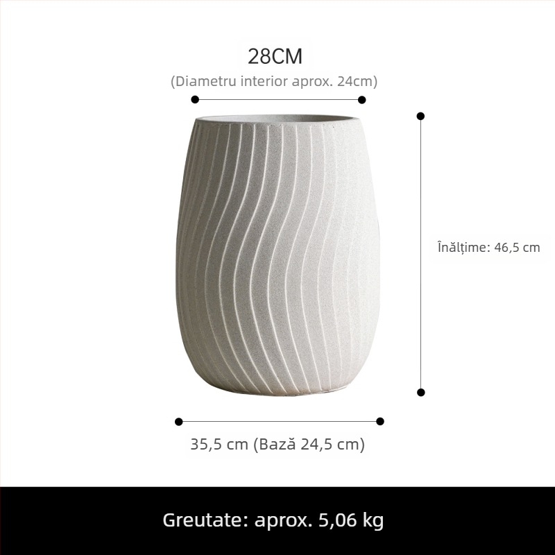 Ghiveci mare modern pentru plante, pentru living și balcon, suport de podea, stil nordic