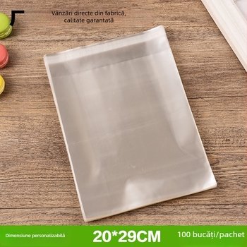 OPP pungă dublu față pentru haine, pungă transparentă din plastic autoadezivă