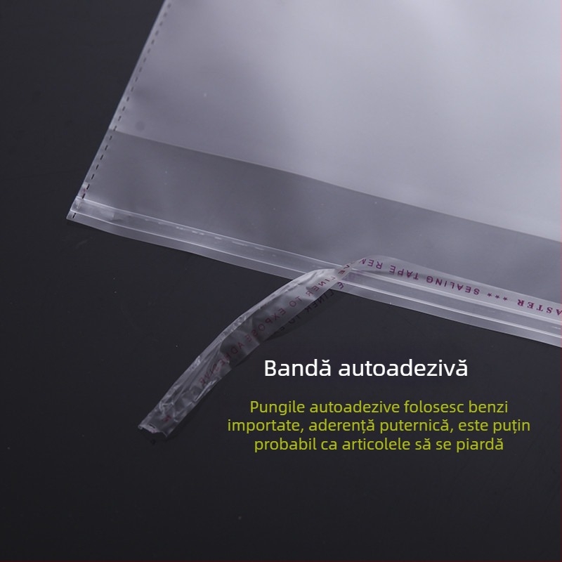 Pungă OPP autoadezivă pentru haine, ambalaj transparent 32×45 cm