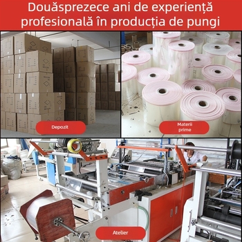 Pungă OPP autoadezivă transparentă pentru ambalarea hainelor