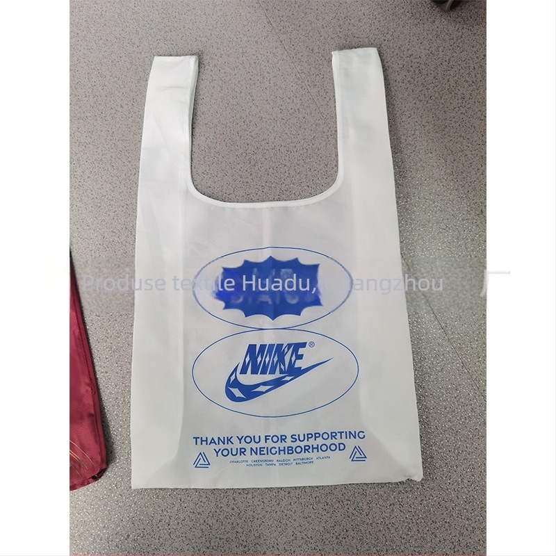 Geantă din material nețesut, personalizabilă, stil vestă, finisaj laminat, geantă ecologică pentru cumpărături și livrări