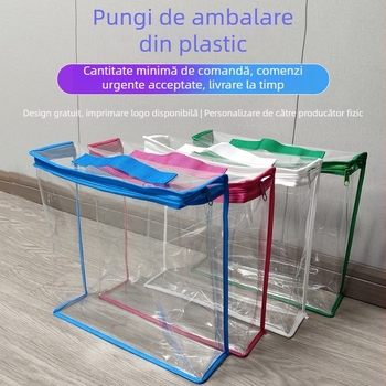 Sac PVC transparent pentru depozitare acasă – Capacitate mare pentru haine și pături