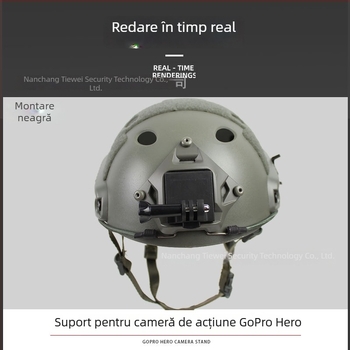 GoPro cască montură pentru cameră de acțiune cu suport MountainDog și kit de modificare FAST
