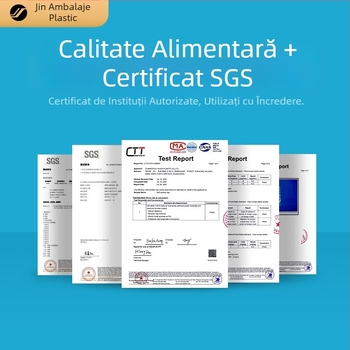 Pungă transparentă PE cu închidere automată, personalizată; pentru componente de fermoar ale hainelor