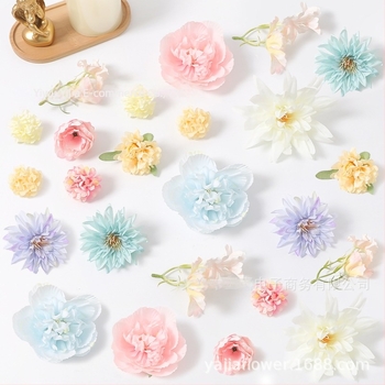 Set în stil designer, temă pădure cu flori artificiale pentru materiale DIY, accesorii pentru păr lucrate manual, agrafe, cununi de flori și accesorii decorative Hanfu