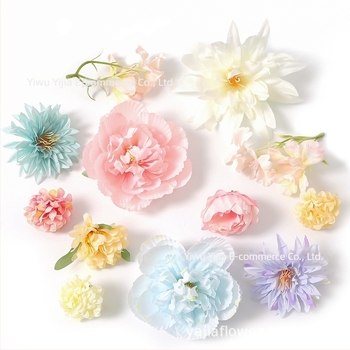 Set în stil designer, temă pădure cu flori artificiale pentru materiale DIY, accesorii pentru păr lucrate manual, agrafe, cununi de flori și accesorii decorative Hanfu