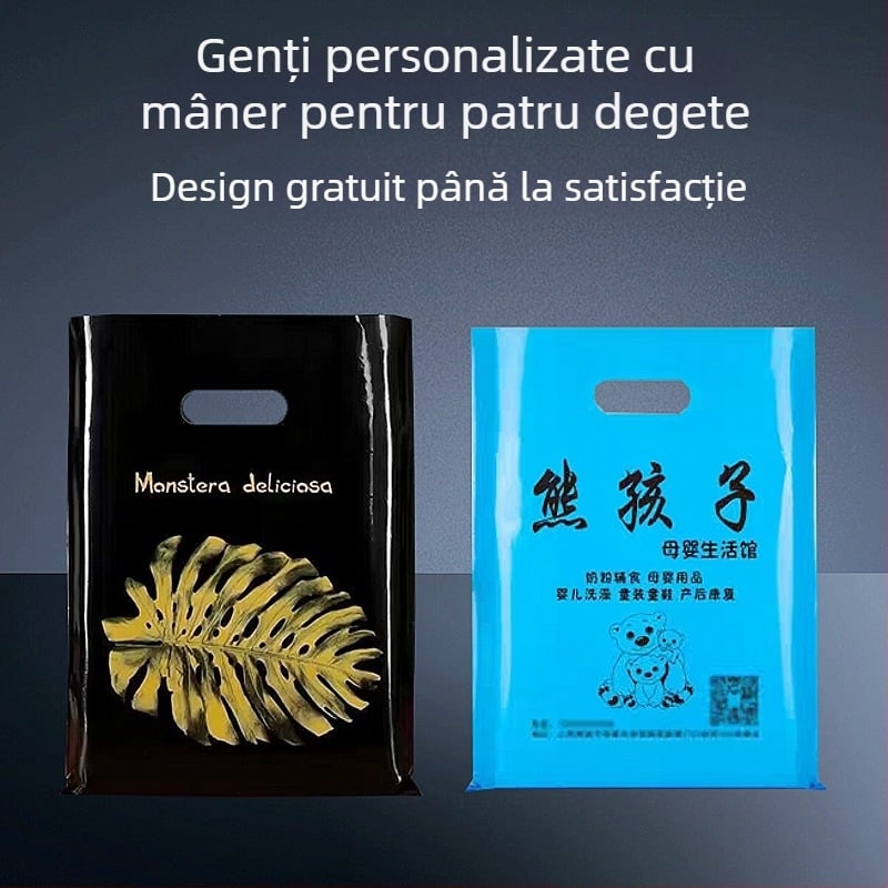 Geantă tote personalizată cu imprimare pentru haine și cadouri, geantă cosmetică cu grafică promoțională