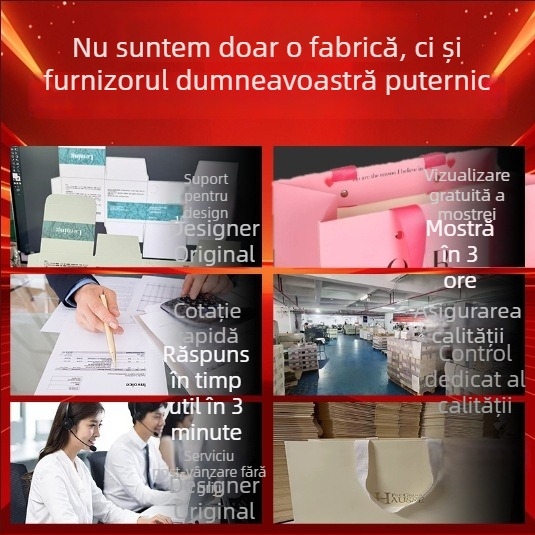 Genți cadou personalizate cu imprimare logo, sacoșă de hârtie premium pentru cumpărături și cadouri