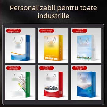 Genți de cadou personalizate, lux pentru magazine de îmbrăcăminte, genți elegante cu bază pătrată