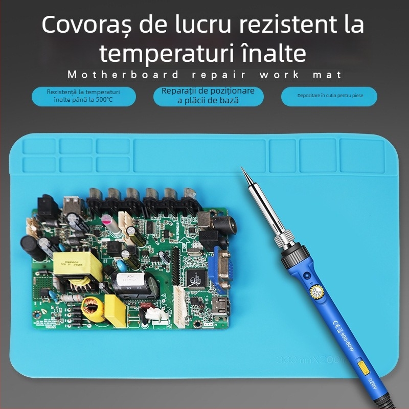 Padă de silicon pentru reparații ale telefoanelor mobile, rezistentă la temperaturi înalte, suprafață de sudură anticorosivă cu bază magnetică