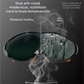 Ochelari de protecție pentru sudură, lentile verzi închise, ramă portocalie, anti ceață, rezistenți la vânt și praf, protecție oculară pentru sudori