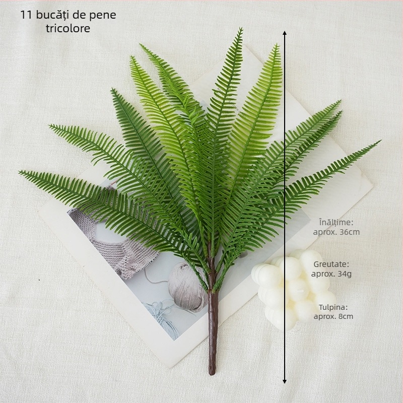 Ferigi artificiale pentru peisaje – Ferigă persană, perete cu plante tropicale pentru fotografie și decor de interior