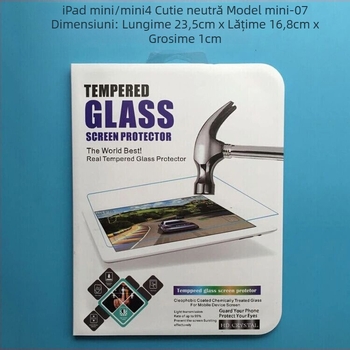 Cutie de ambalaj pentru protecție ecran din sticlă temperată pentru iPad mini 4
