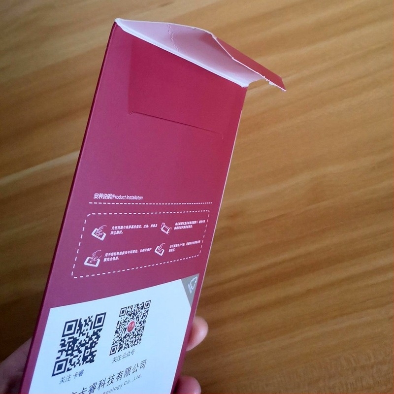 Cutie de ambalaj colorată, personalizată, pentru folie de protecție a ecranului telefonului, căști și cabluri de date – cutie cadou imprimată în culoare
