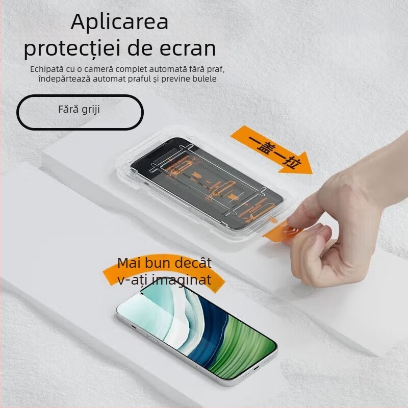 Vivo X200S folie de protecție din sticlă securizată pentru ecran, acoperire completă, rezistent la cădere, transparență maximă, antiamprentă, rezistent la șocuri, aplicație rapidă