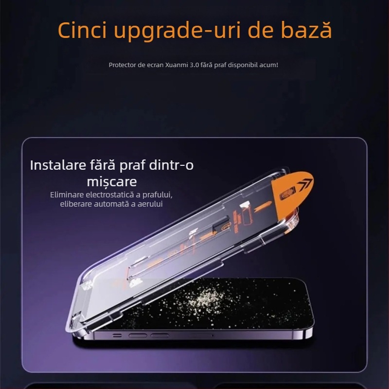 Protecție pentru ecran din sticlă temperată pentru Xiaomi 17 Pro Max și 17 Ultra — acoperire completă, rezistentă la praf, rezistentă la căderi