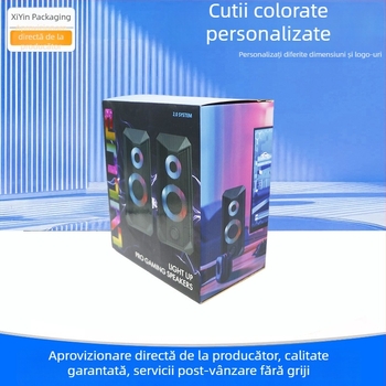 Ambalaj color personalizat pentru difuzor Bluetooth, cutie din carton ondulat pentru căști over-ear, cutie cu bază decupată