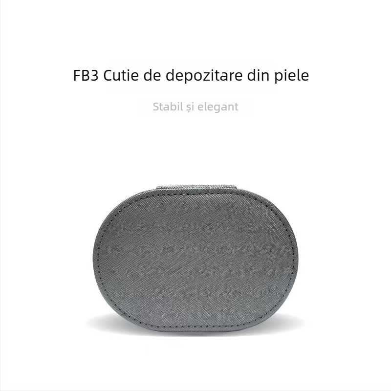 Carcasă din piele pentru căști cu fir, design anti-presiune, cavitate mare, portabilă, pentru căști intra-auriculare personalizate.