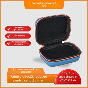Husa EVA pentru electronice – organizator portabil, rezistent la șocuri, pentru căști Bluetooth și accesorii PC