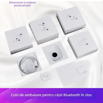 Cutie de ambalaj cu capac pentru AirPods Pro 2, husă pentru căști de a cincea generație, ediție îmbunătățită de a treia generație