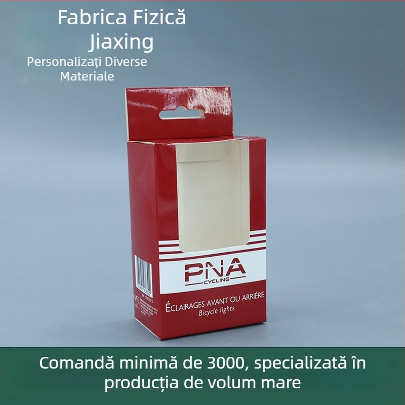 Cutie albă din carton cu fereastră pentru căști Bluetooth, imprimare color