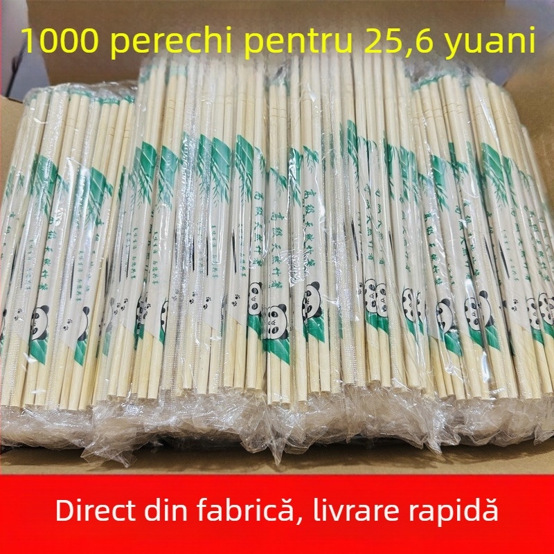 Bețișoare de bucătărie din bambus, o singură utilizare, mai groase și mai lungi, igienice pentru restaurante, ambalare individuală