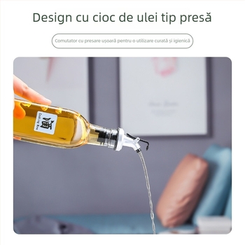 Set din sticlă pătrată pentru ulei, sare, sos și oțet – bucătărie