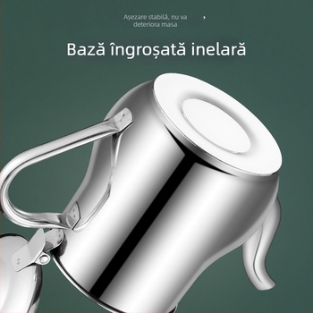 Recipient din oțel inoxidabil pentru ulei cu filtru, separator de ulei, rezervor de stocare a uleiului și recipient multifuncțional pentru condimente cu filtru