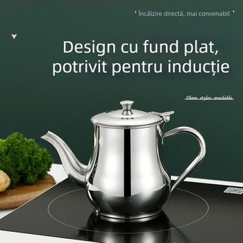 Recipient din oțel inoxidabil pentru ulei cu filtru, separator de ulei, rezervor de stocare a uleiului și recipient multifuncțional pentru condimente cu filtru