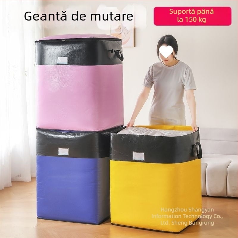 Geantă de mutare cu capacitate mare, geantă împletită pentru depozitare și sortare în logistică
