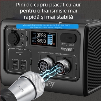 Conector aeronautic industrial etanș WF_HF16, conector electric, 2-3-4-5-7-9-10 nuclee, tip piuliță TN+ZM