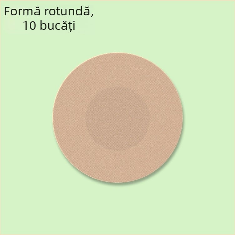 Patch pentru mamelon, de unică folosință, ultra-subțire, respirabil, din material nețesut, formă rotundă, culoare solidă, invizibil