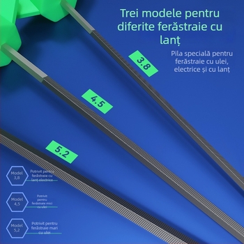 Fișier hexagonal pentru lanț de drujbă, unealtă de ascuțire a lanțului, fișier rotund
